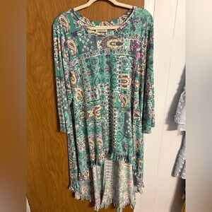 Colorful Paisley Long Sleeve top